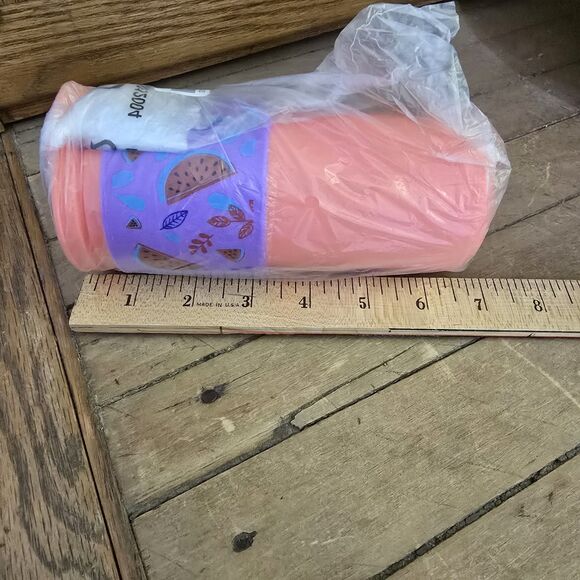 Tupperware ECO To Go Travel Cup Tumbler 16oz Orange Watermelon Sippy New - Picture 8 of 9